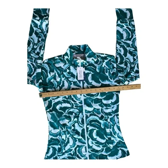 Tommy Bahama Women's Long Sleeve Full Zip Active Jacket Top Size Small Teal - Picture 11 of 17